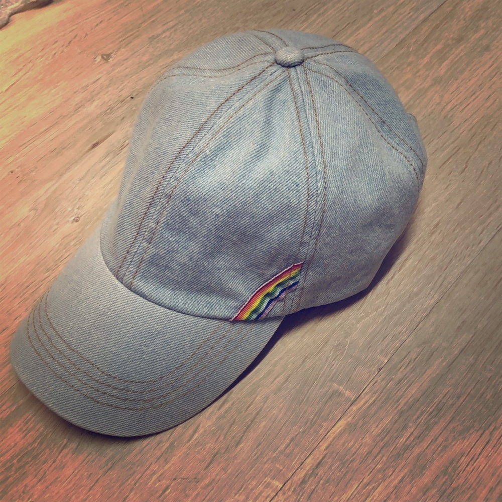 Light blue jean hat